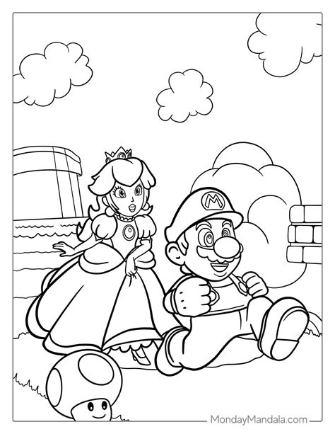 nintendo coloring pages|Mario Coloring Pages (Free PDF Printables)